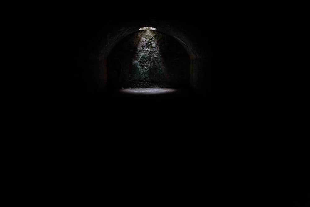 Photo of light at the end of the cave