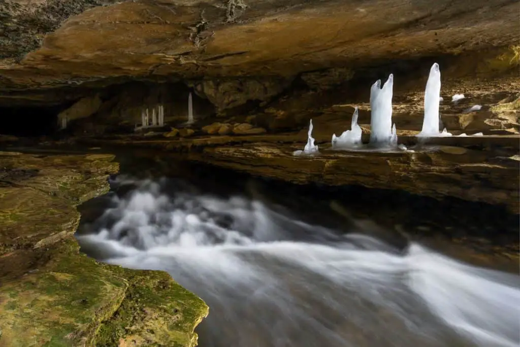 Water flows through Indiana