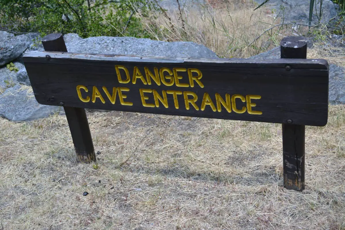 Danger Cave Sign