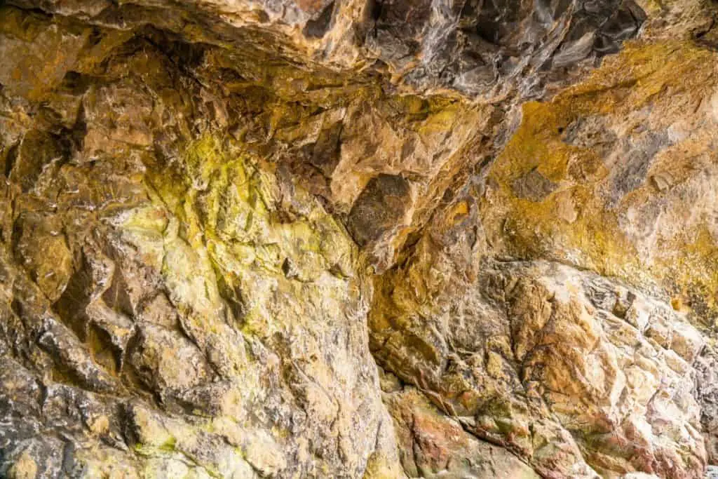 In the caves at Hug Point, Oregon