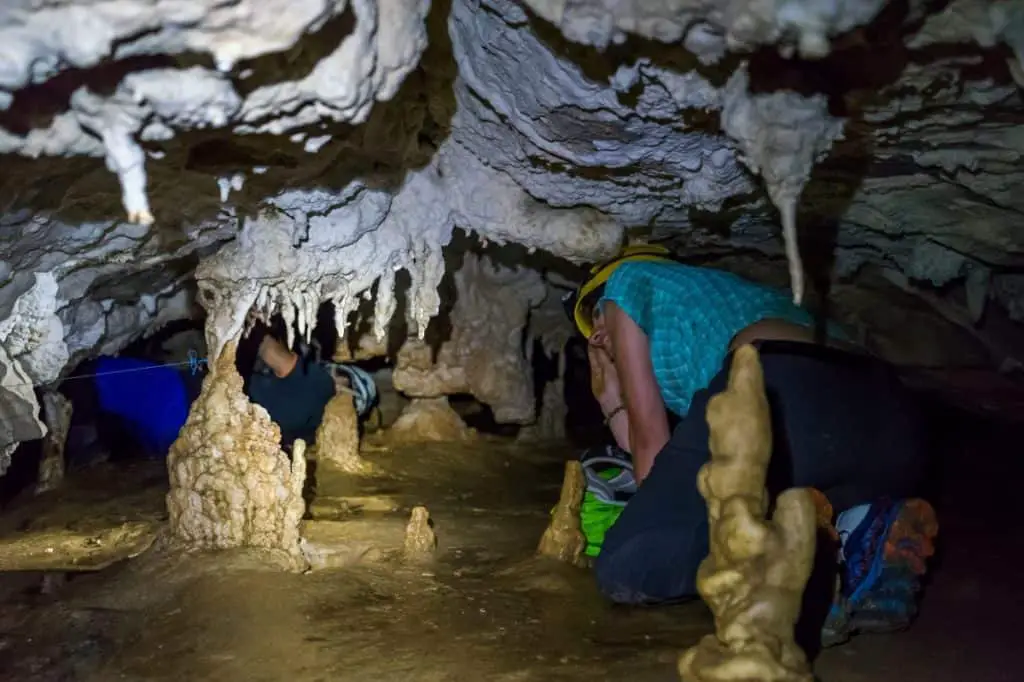 Woman Adventure Caving